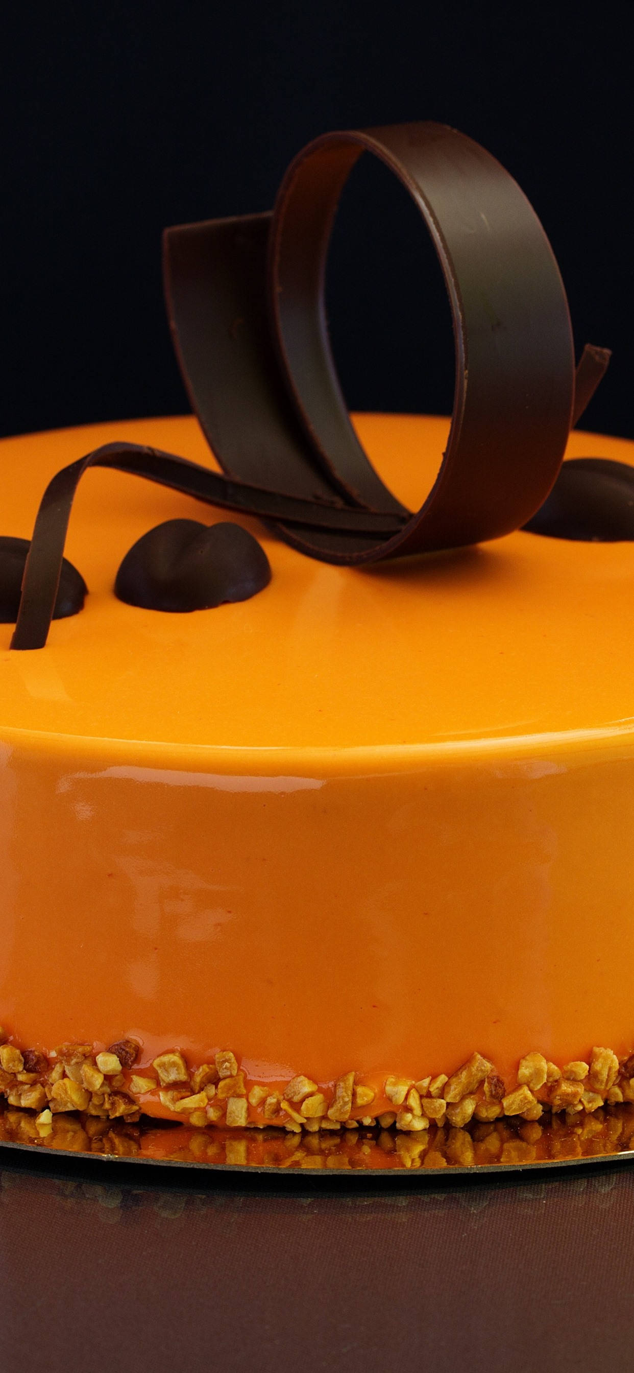 Oransje sjokoladekake Bakgrunner