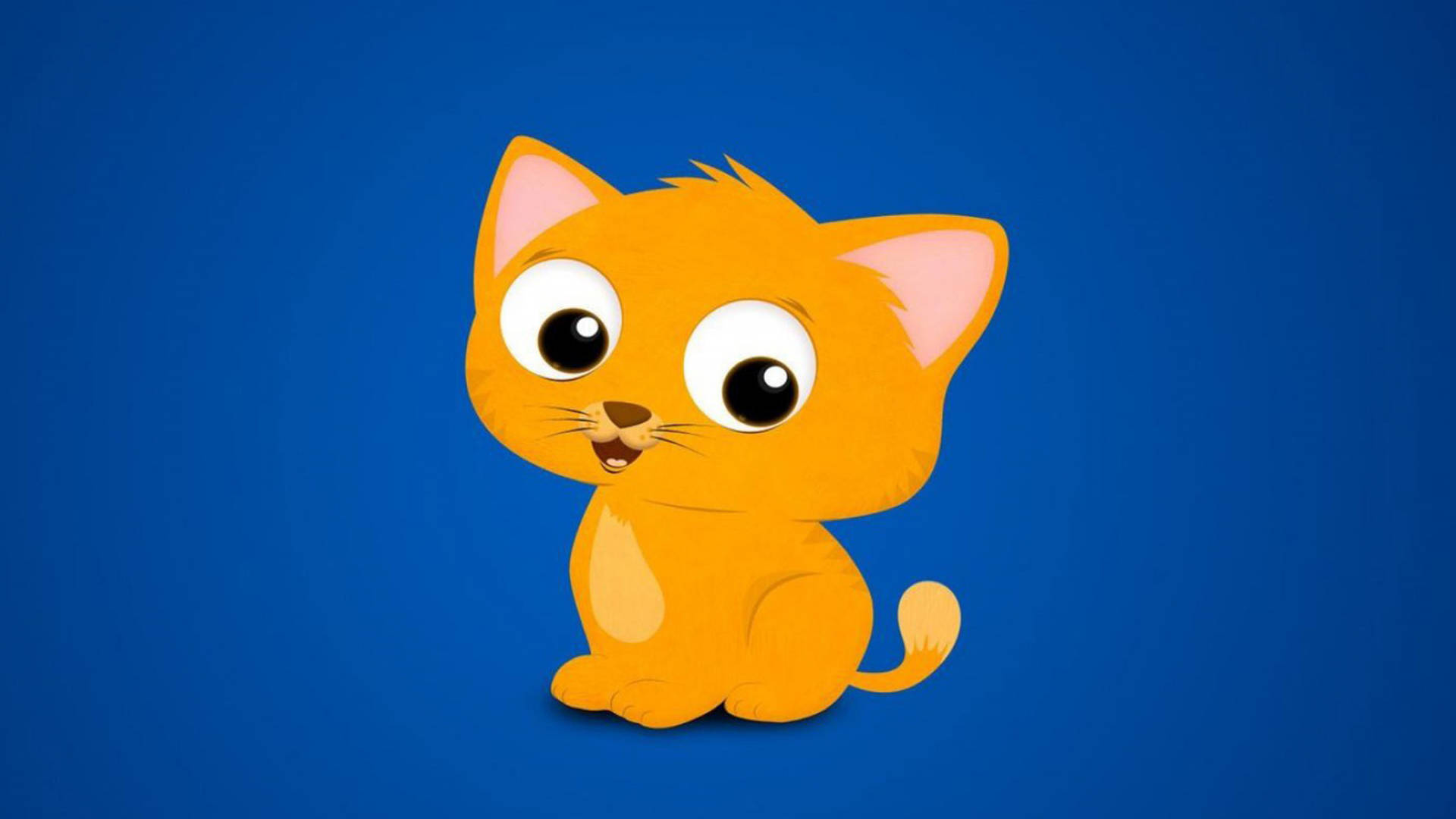 Oransje tegneseriekatt Bakgrunner