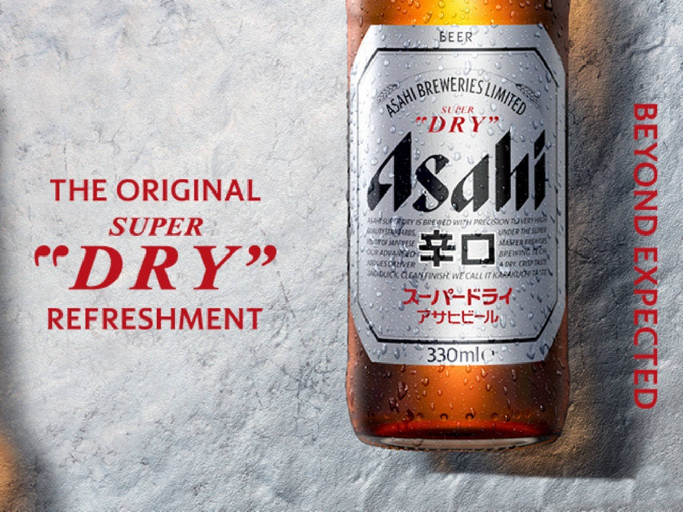 Original Asahi Super Dry Forfriskning Bakgrunner