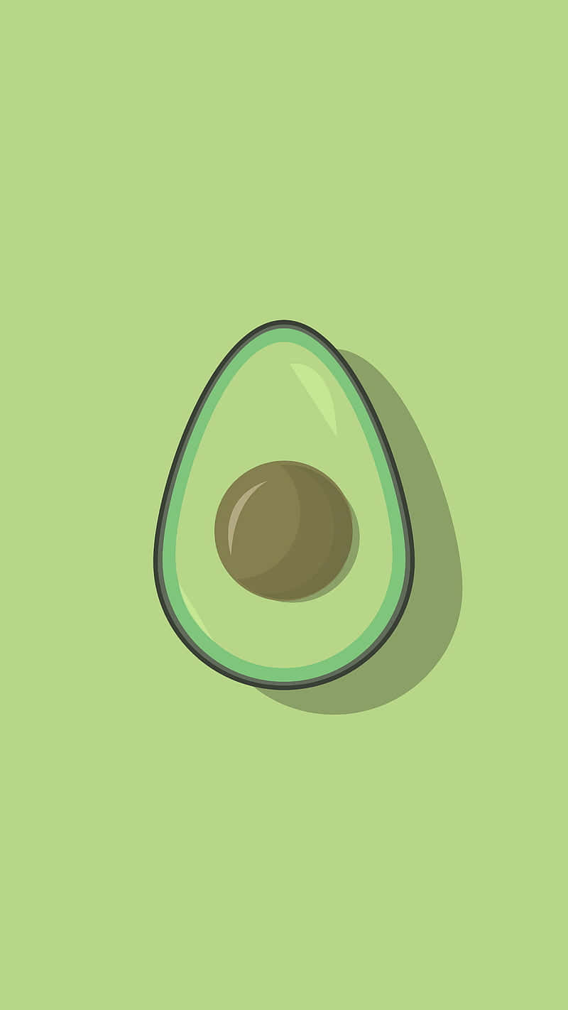 Oval Avokado Bakgrunner