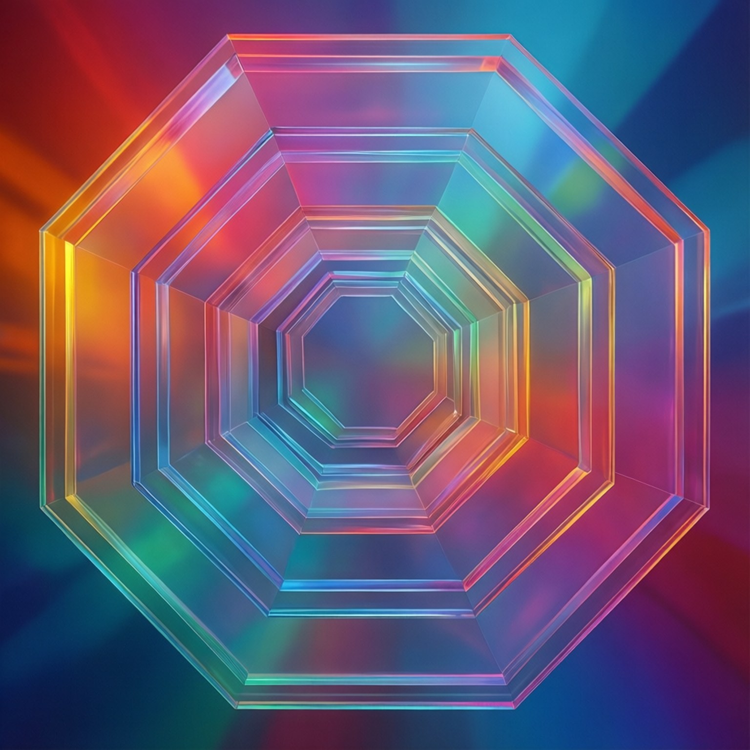 Overlappende Gradient Oktagoner Bakgrunner