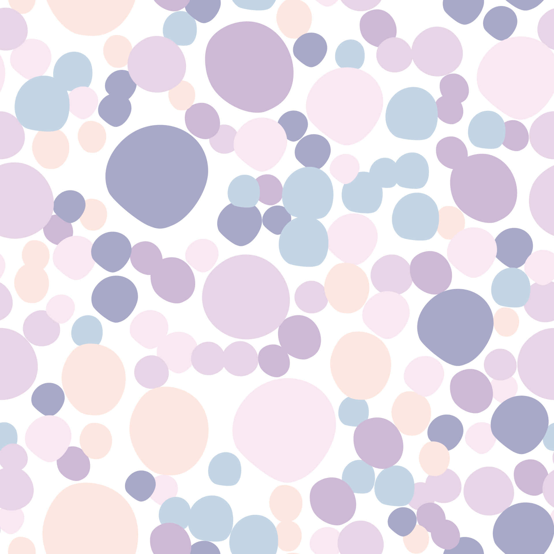 Overlappende lilla, rosa og hvite prikker Bakgrunner