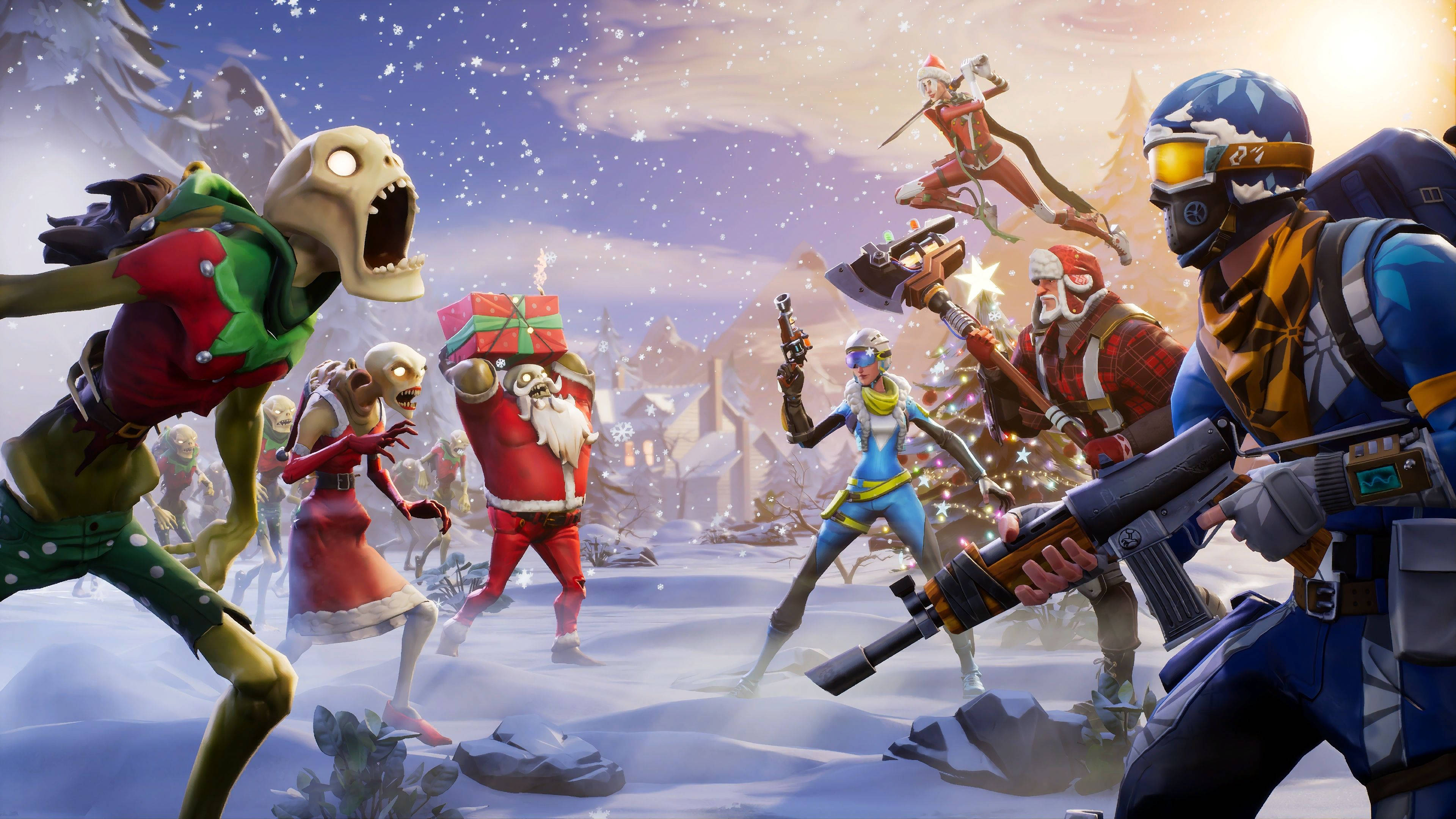 Overlev høytiden med Fortnite Save the World Bakgrunner