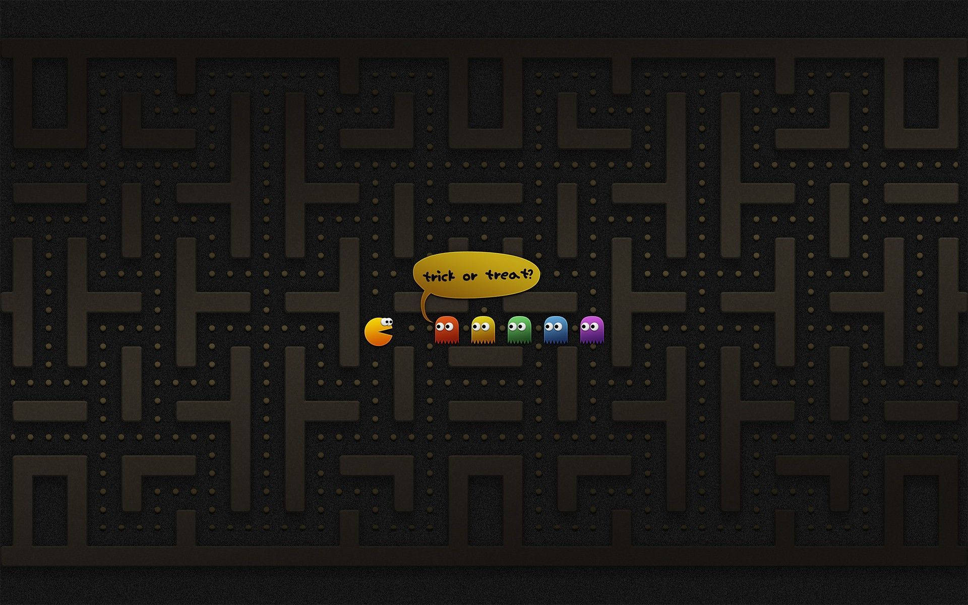 Pacman Halloween bærbar PC-promo Bakgrunner