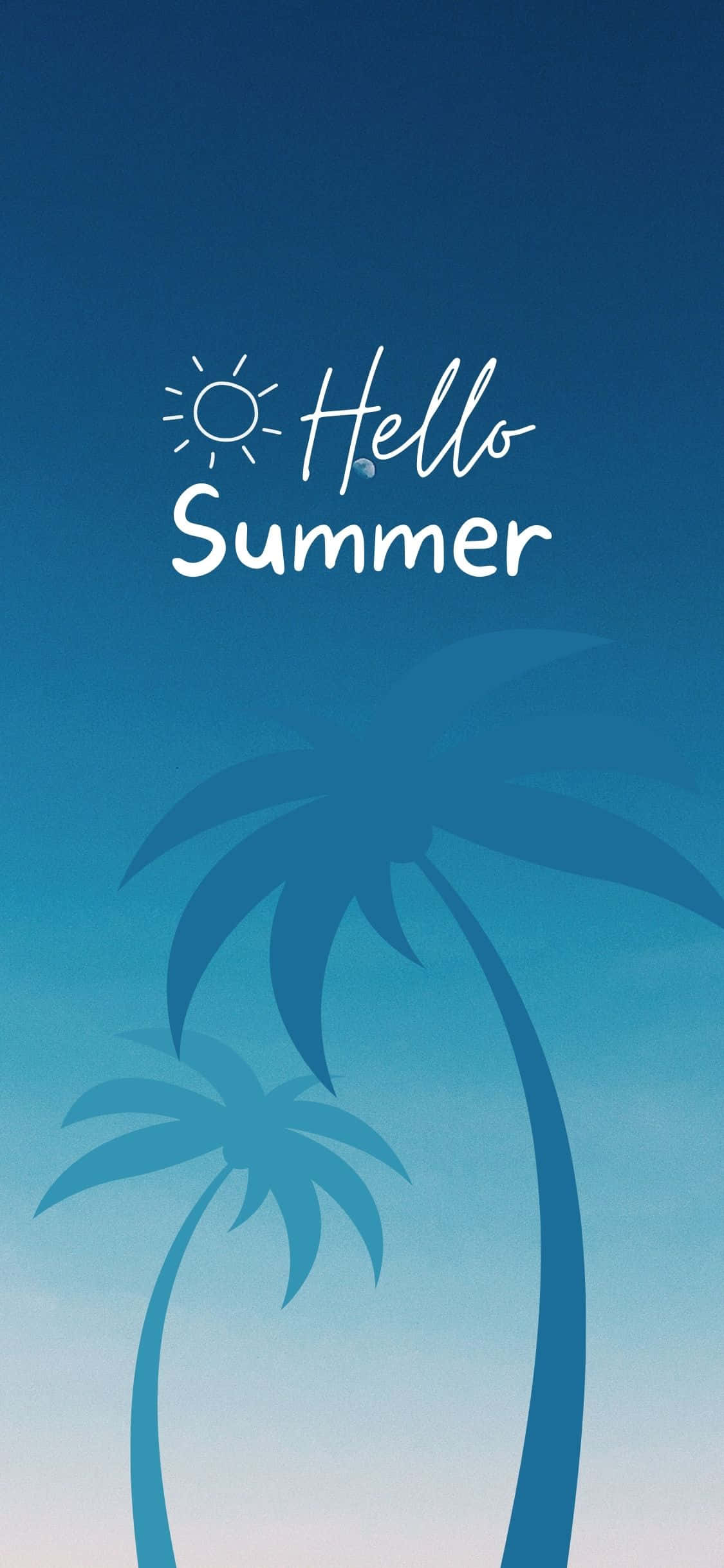 Palmetre Silhuett iPhone X Sommerbakgrunn Bakgrunner