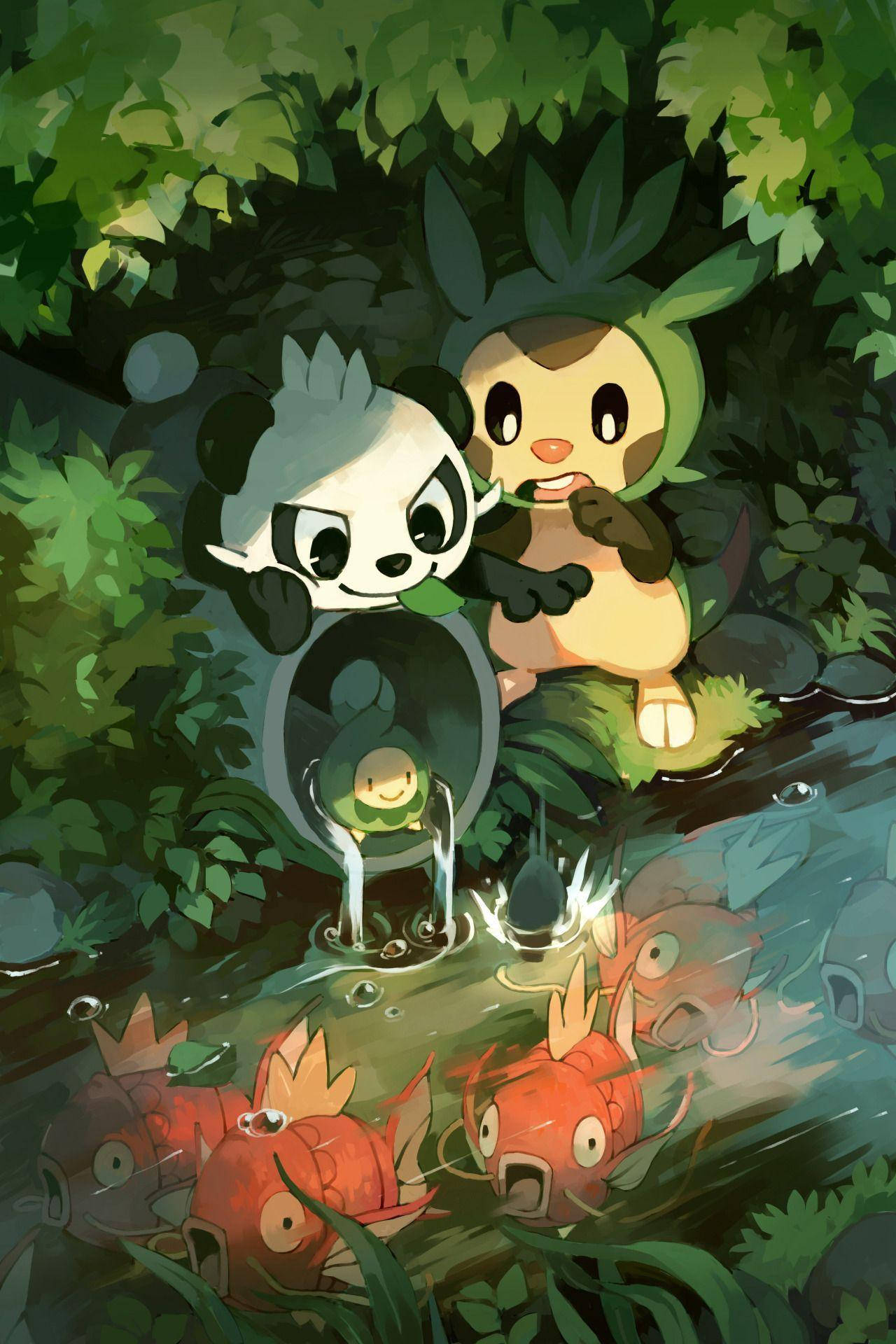 Pancham, Chespin og Budew Bakgrunner