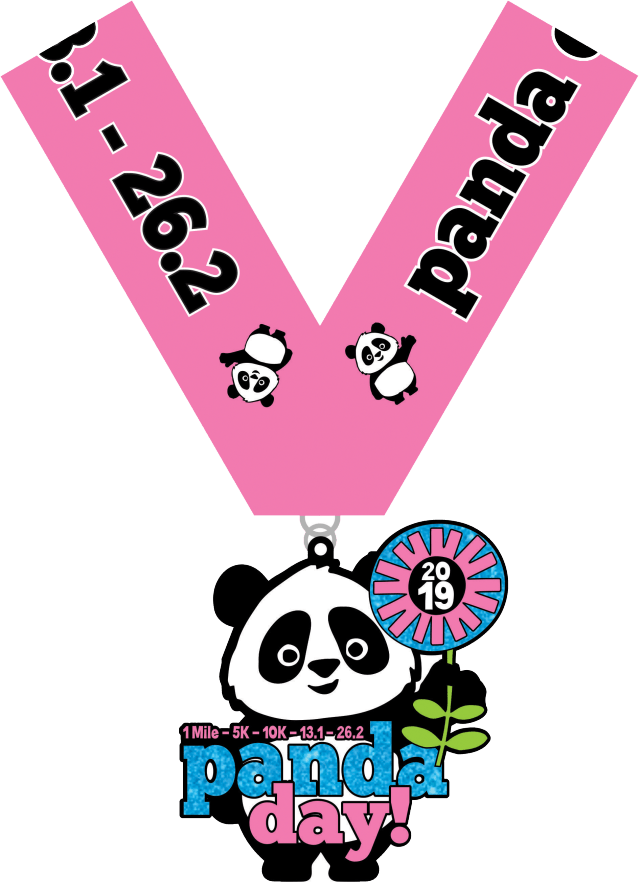 Panda-tema løpsmedalje 2019 Bakgrunner