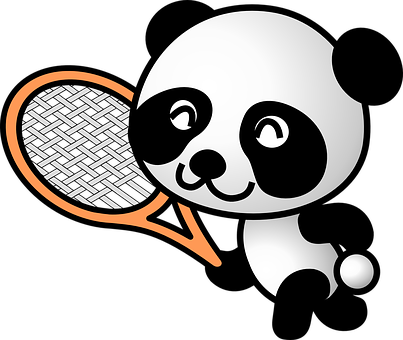 Panda Tennis-logo Bakgrunner
