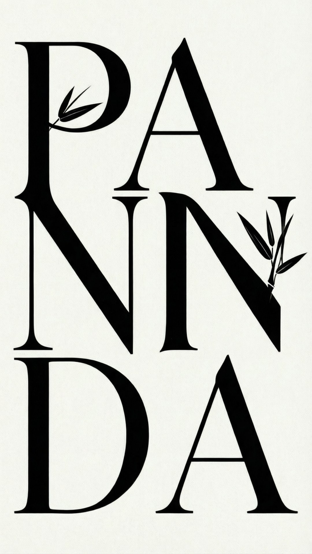 Panda Typografi Bakgrunner