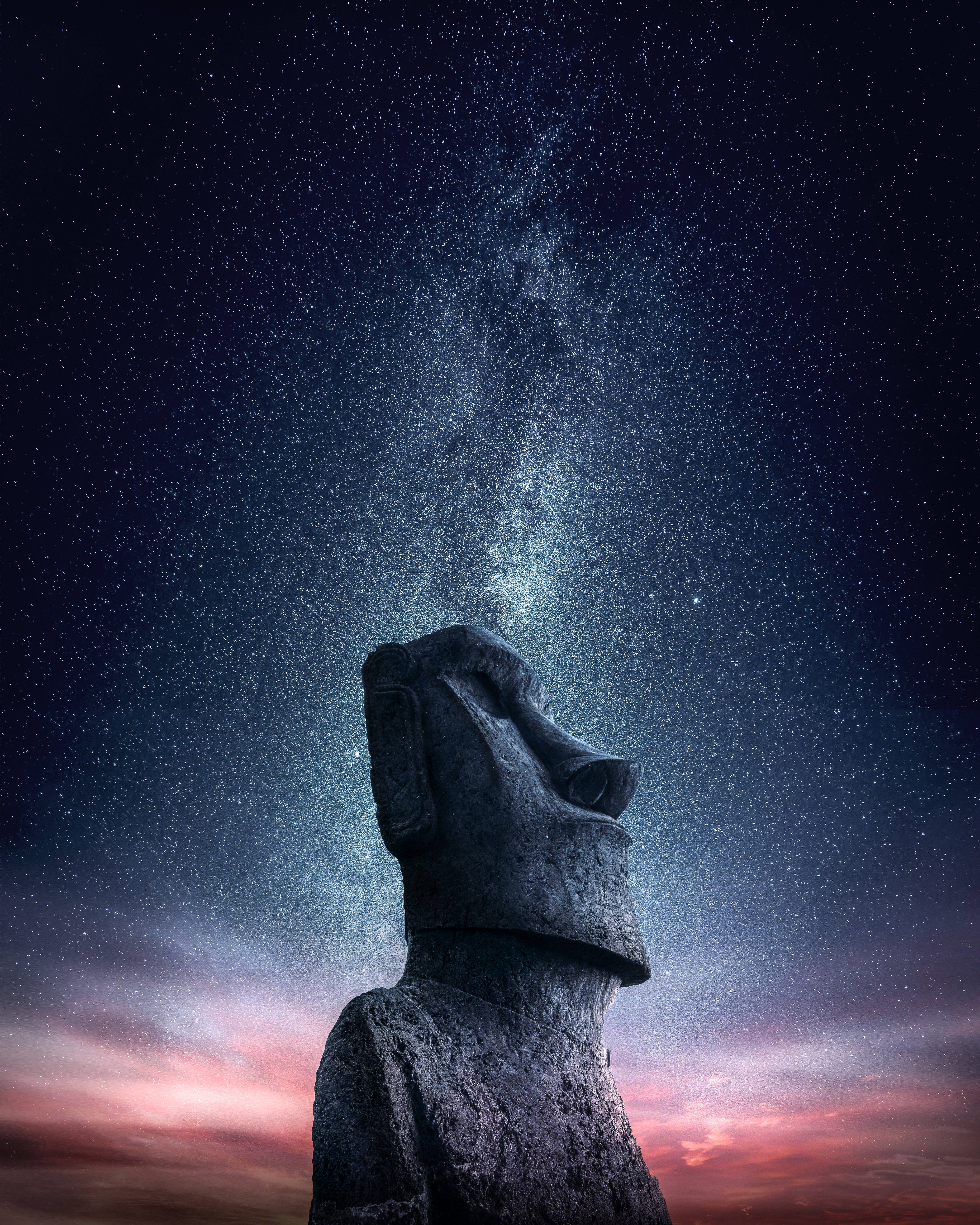Påskeøya og Moai-statuen Bakgrunner