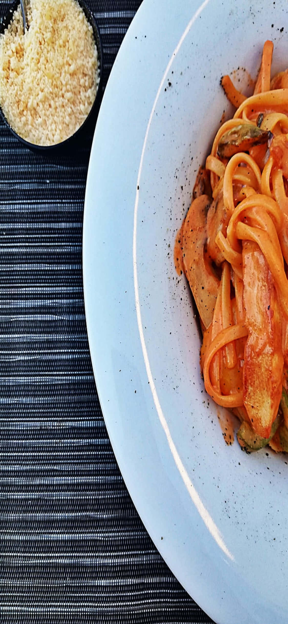 Pastatallerken på Stoff iPhone X Pasta Bakgrunn Bakgrunner