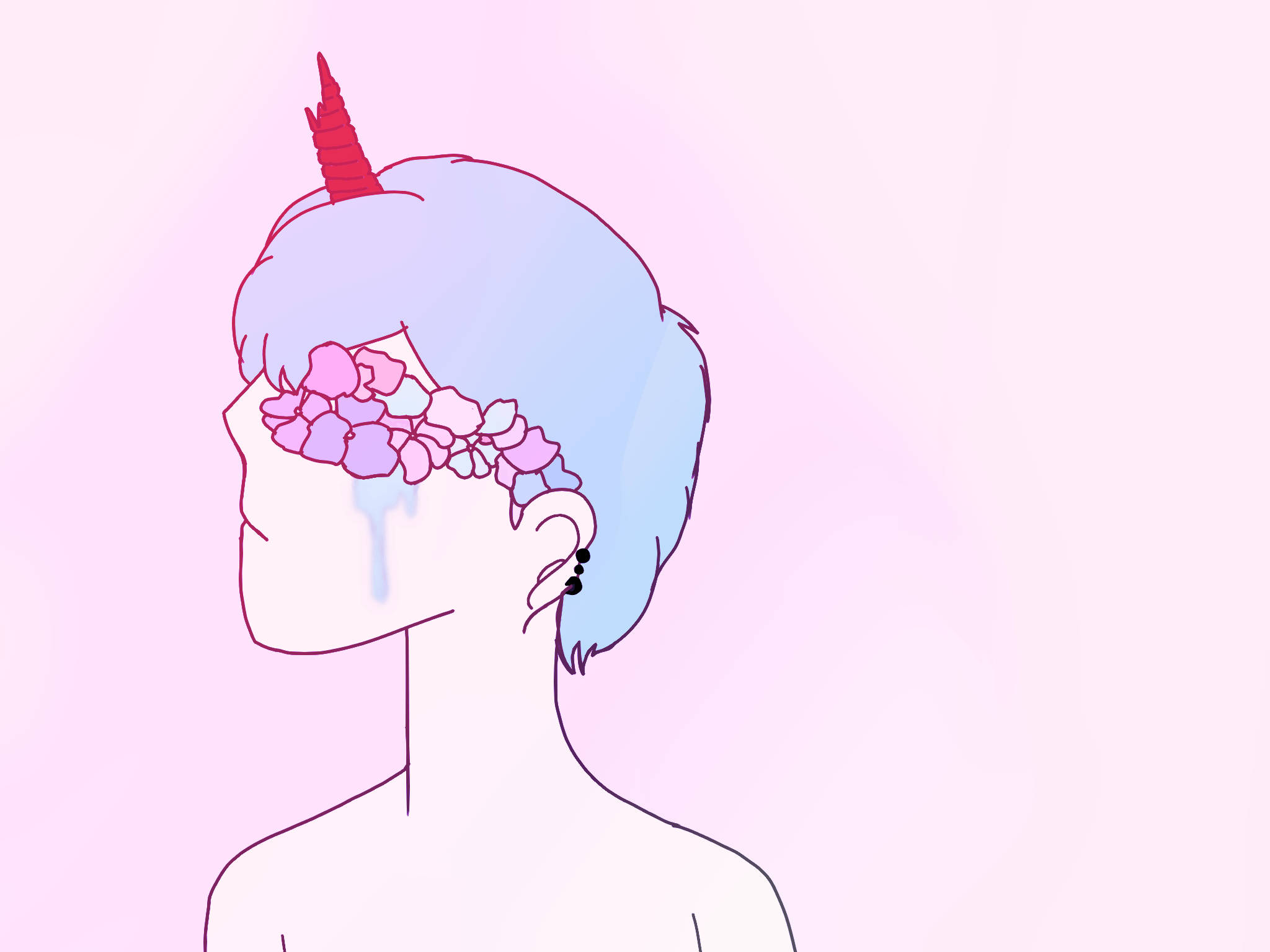 Pastel Gore Anime-gutt Bakgrunner