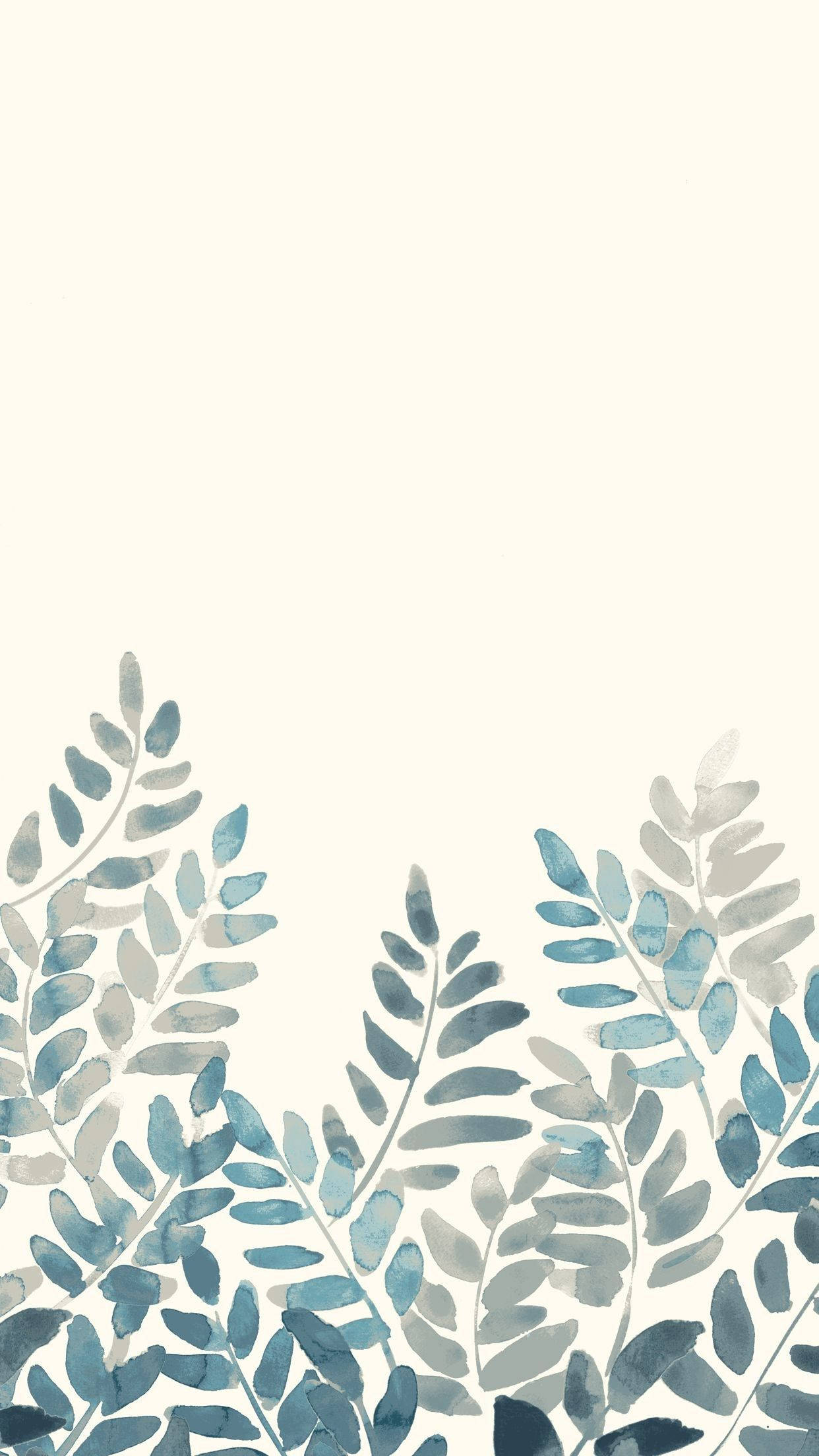 Pastell iPhone-bladmaleri Bakgrunner