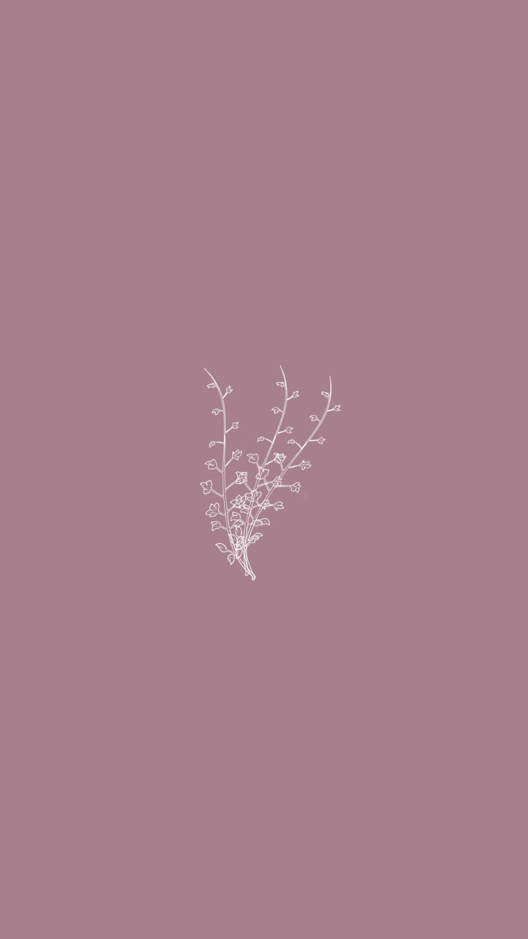 Pastell iPhone minimalistisk bladkunst Bakgrunner