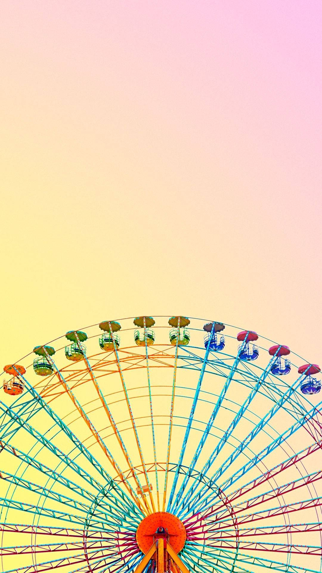 Pastell iPhone pariserhjul Bakgrunner