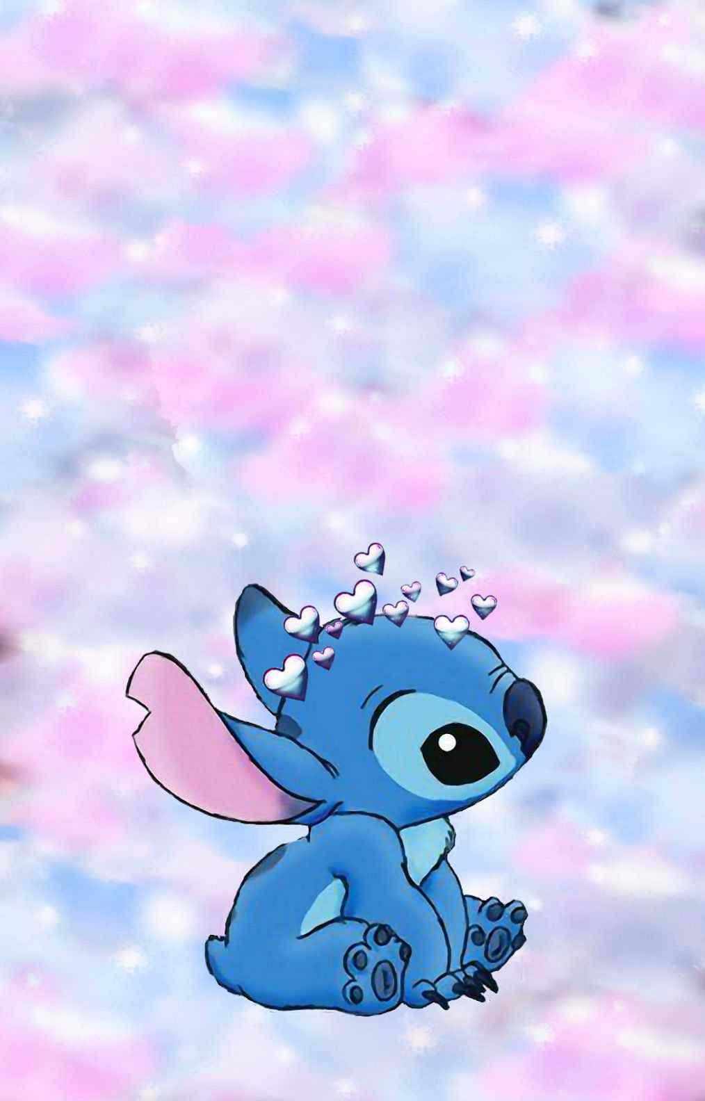 Pastell Lilo og Stitch iPhone Bakgrunner