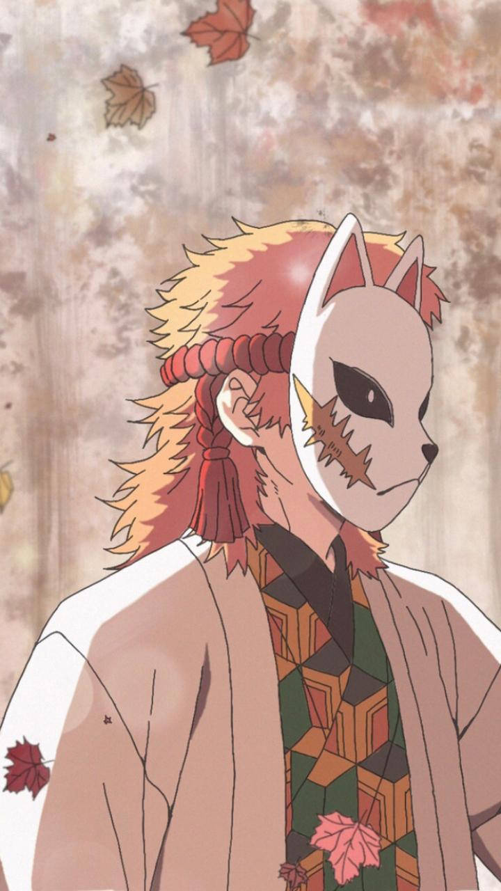 Pastell Sabito Demon Slayer-maske Bakgrunner