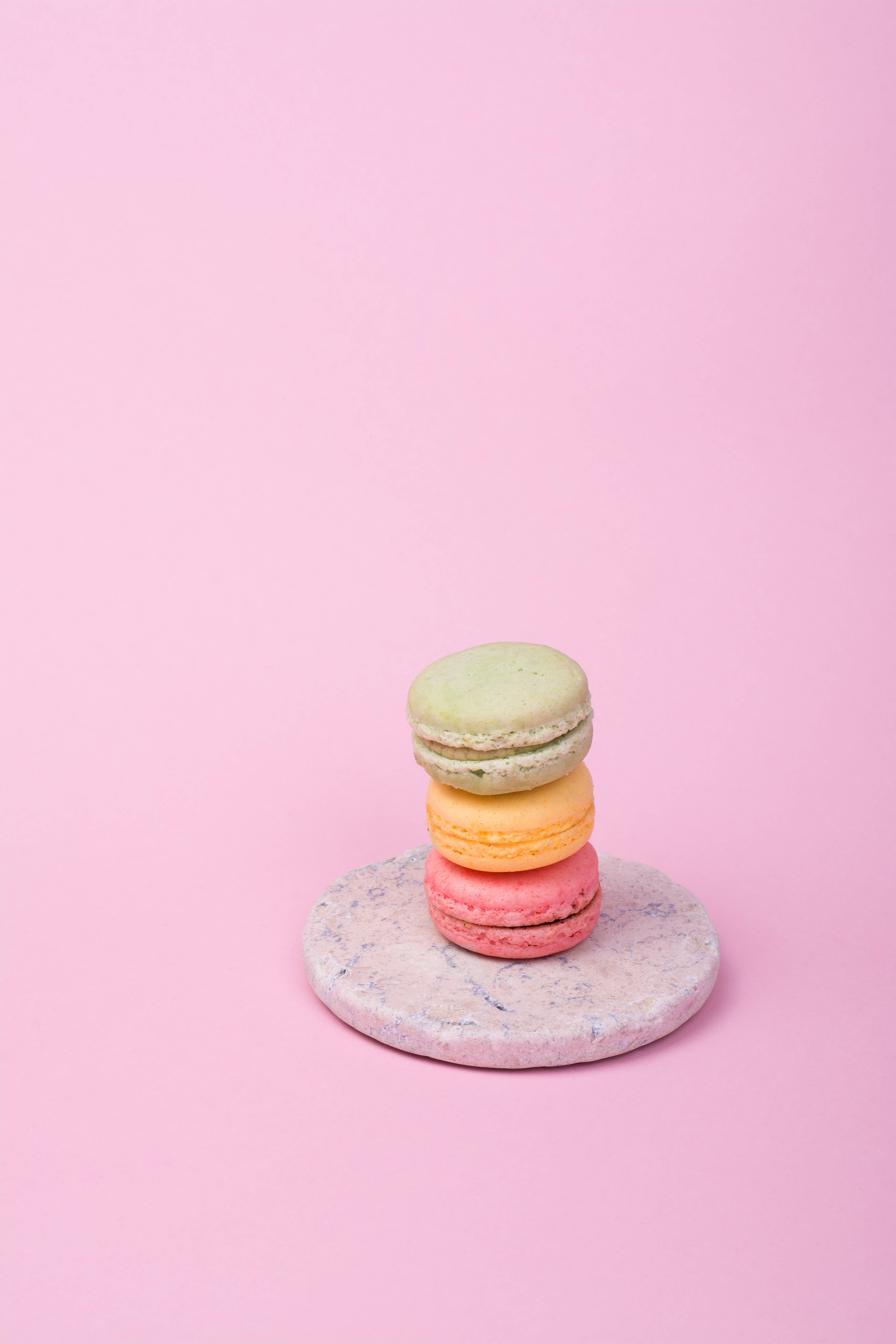 Pastellfargede iPhone rosa makroner Bakgrunner