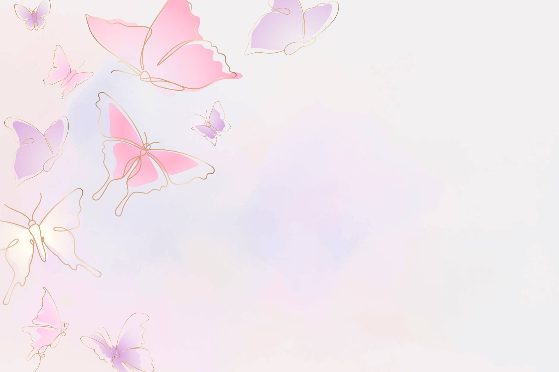 Pastell estetisk datamaskin sommerfugl — Sommerfugl estetisk GIF Bakgrunner
