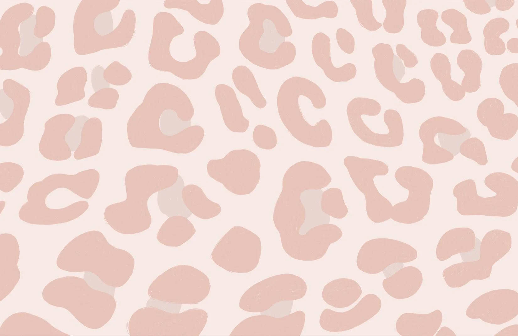 Pastellfersken Leopardmønster Preppy PFP Bakgrunner