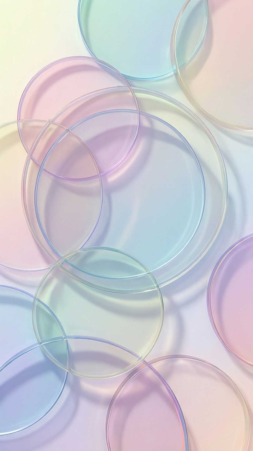 Pastellgeometriske sirkler Bakgrunner