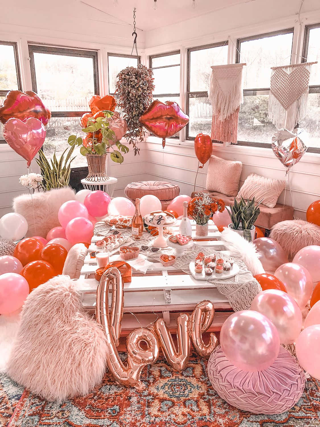 Pastellkjærlighetsoverraskelse Valentinsbilder Bakgrunner