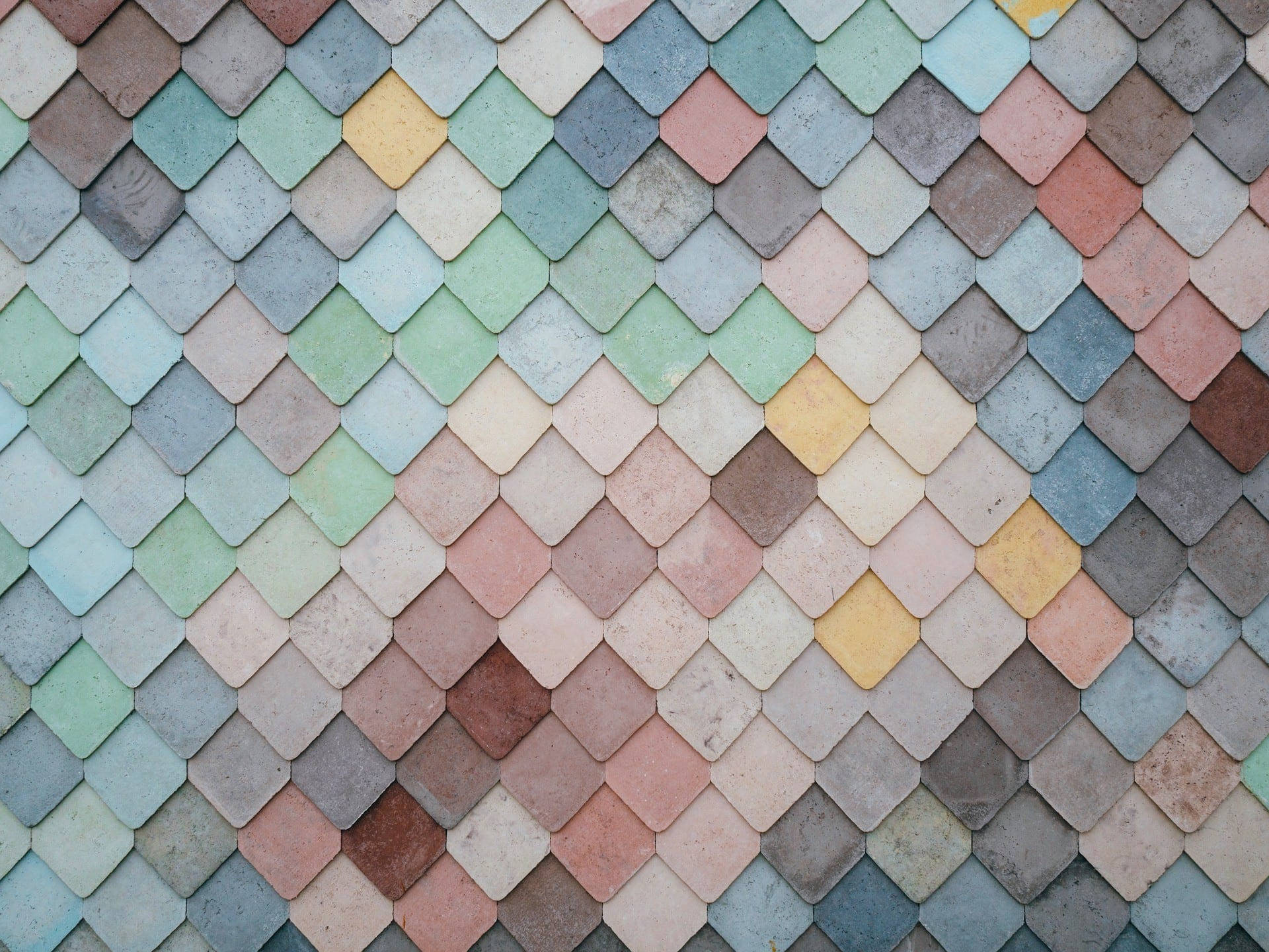 Pastellmosaikkfliser på gulv Bakgrunner