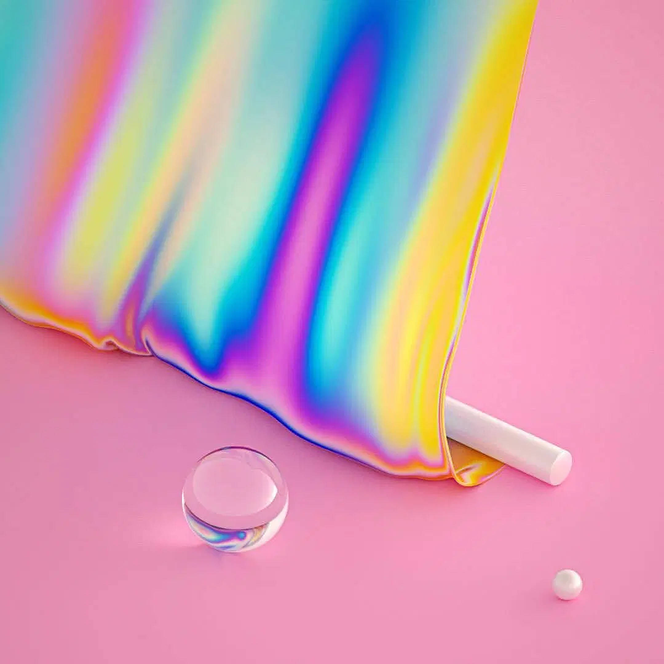 Pastellregnbue i silkedesign Bakgrunner