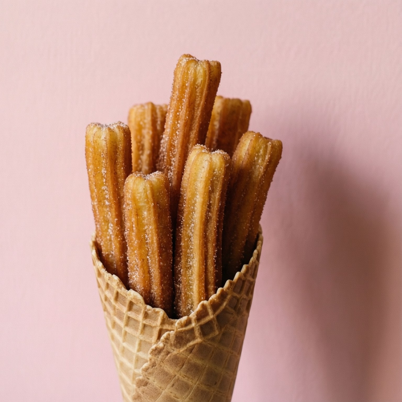 Pastellrosa churrokjegle Bakgrunner