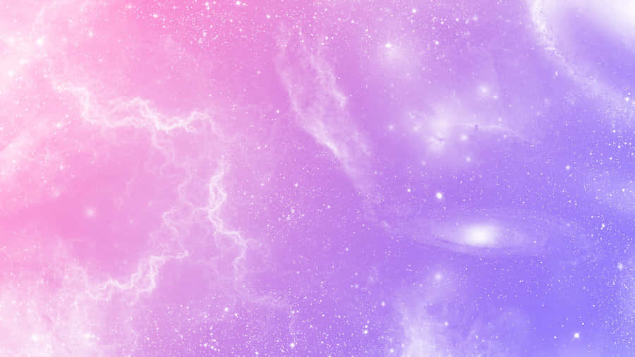 Pastellrosa og lilla galakse digital kunst Bakgrunner