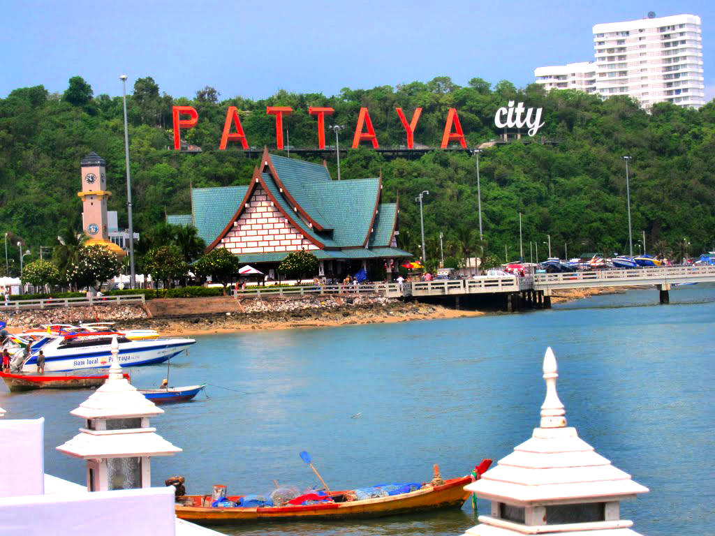 Pattaya City Strand Bakgrunner