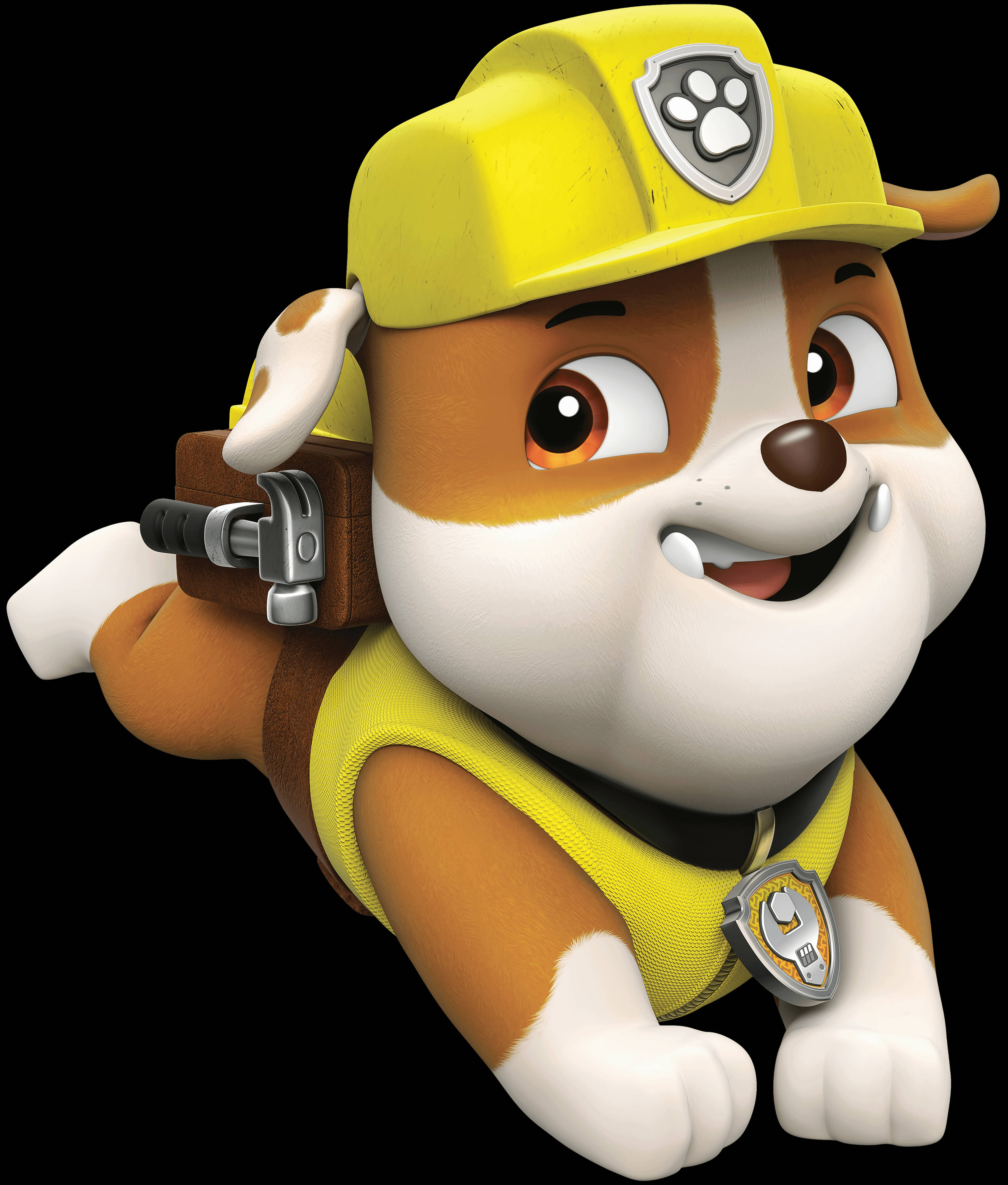 Paw Patrol Rubble med verktøykasse Bakgrunner