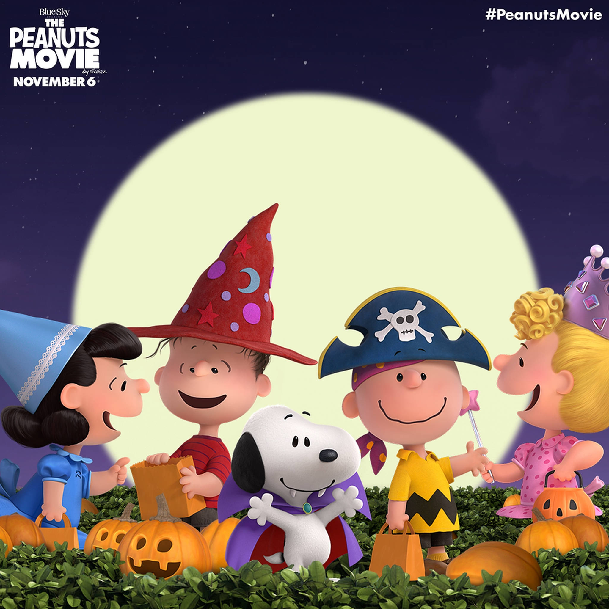 Peanuts Charlie Brown Halloween-plakat Bakgrunner