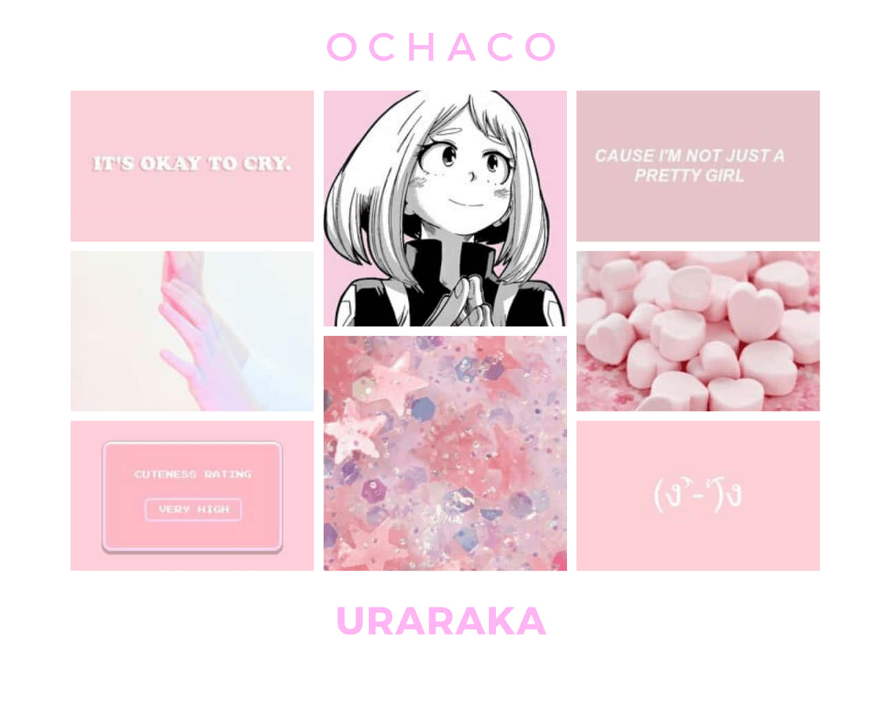 Pen Rosa Uraraka Aesthetic Bakgrunner