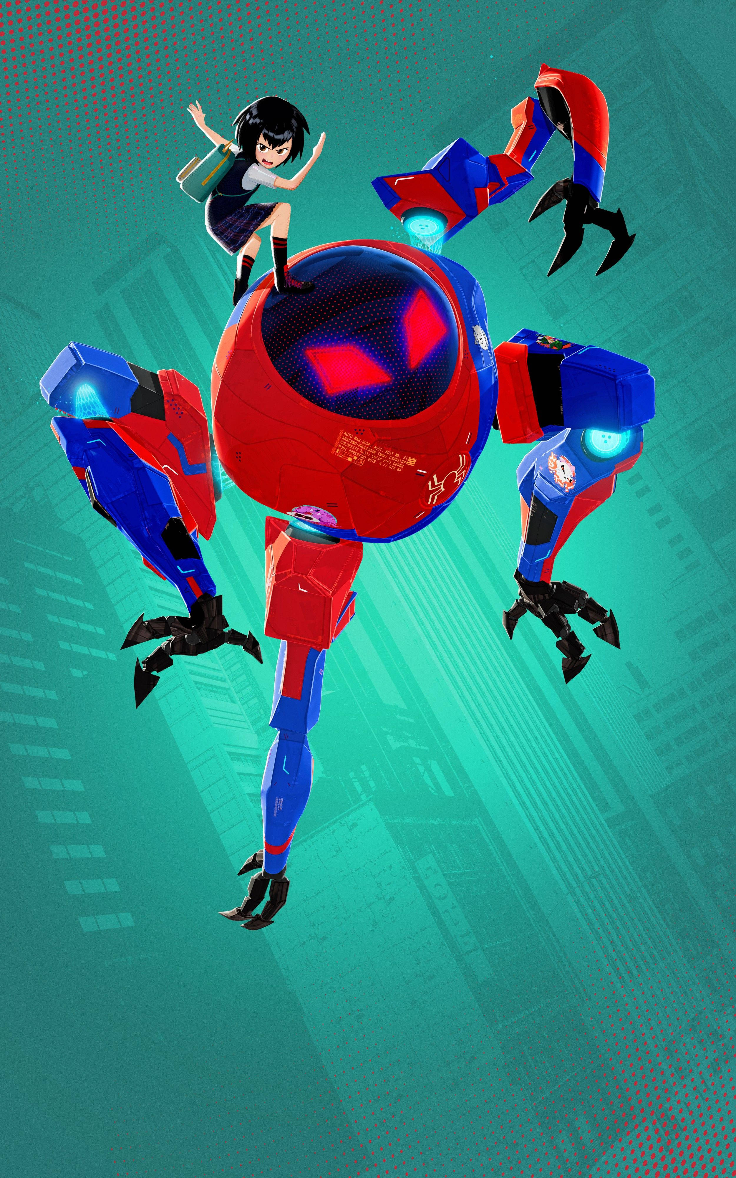 Peni Parker - Klar til å ta på seg Spider Verse Bakgrunner