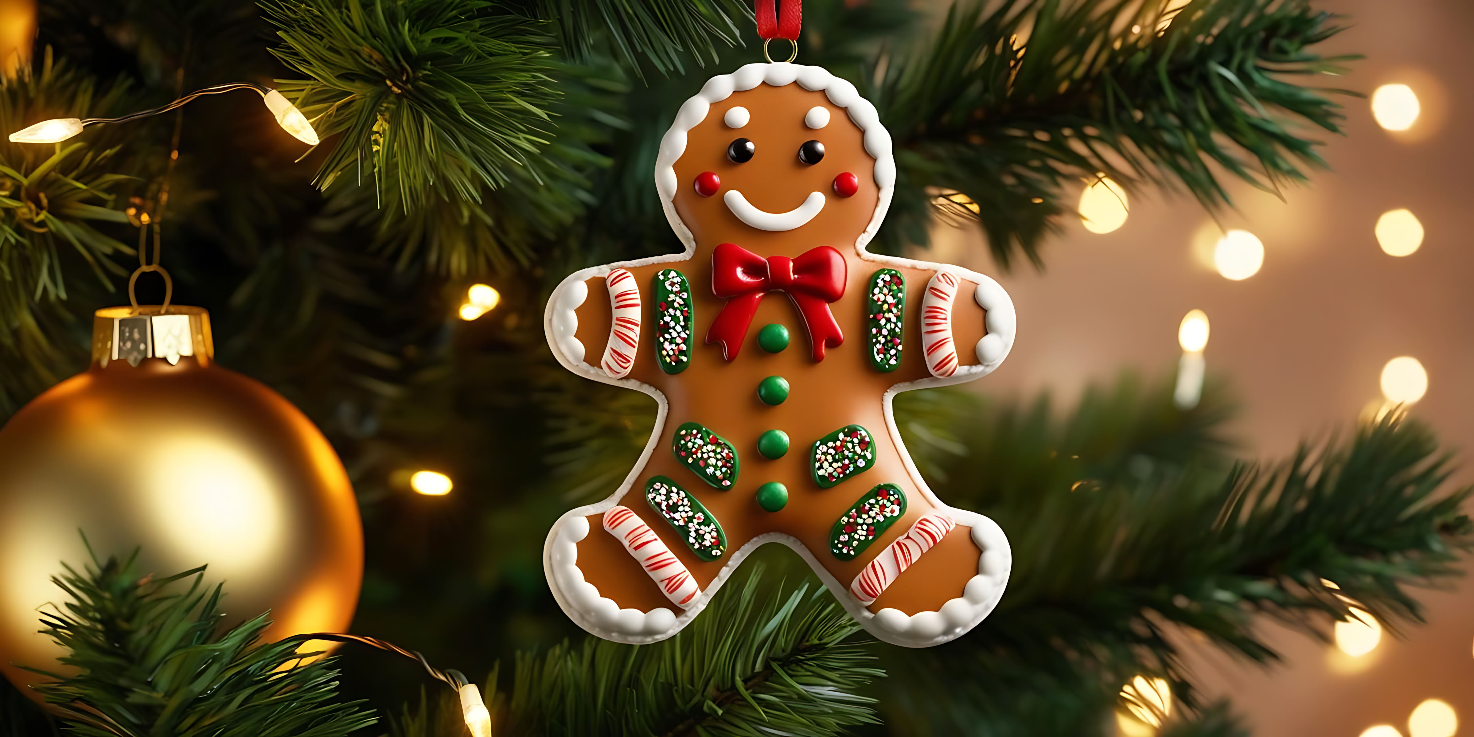 Pepperkakemann pynt på juletreet Bakgrunner