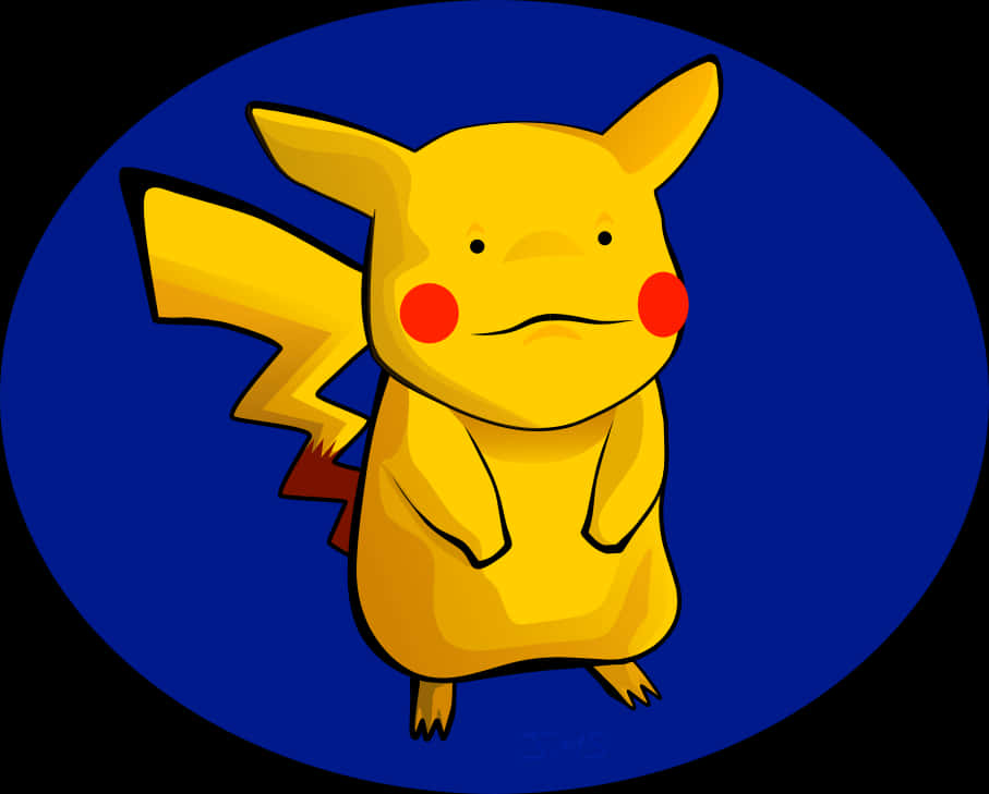 Pikachu blå bakgrunn vektorkunst Bakgrunner