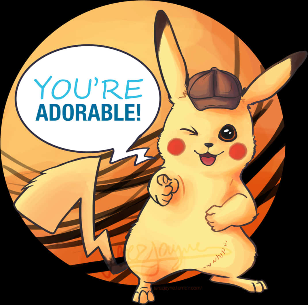 Pikachu i lue søt uttalelse Bakgrunner