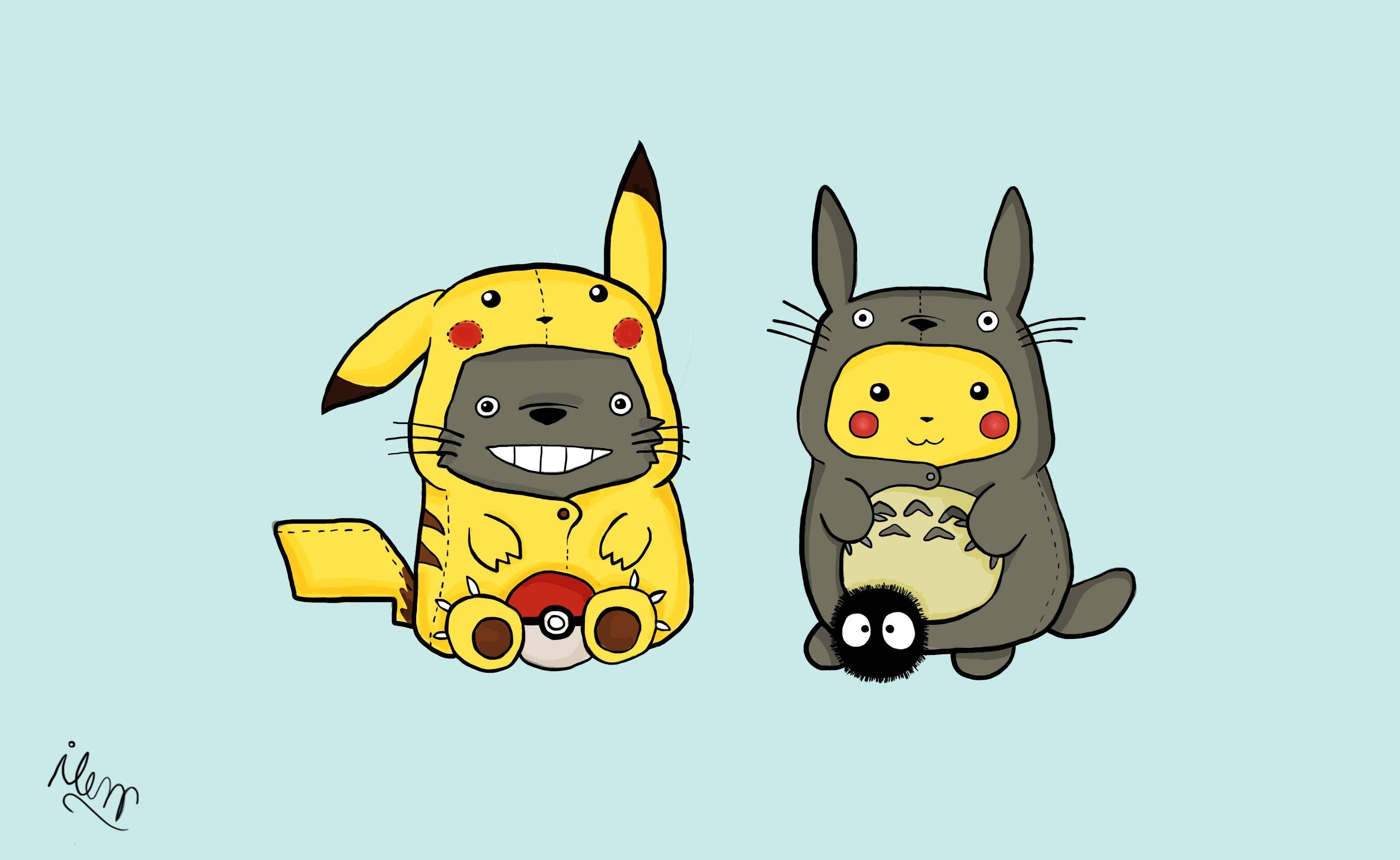 Pikachu og Totoro knytter bånd Bakgrunner
