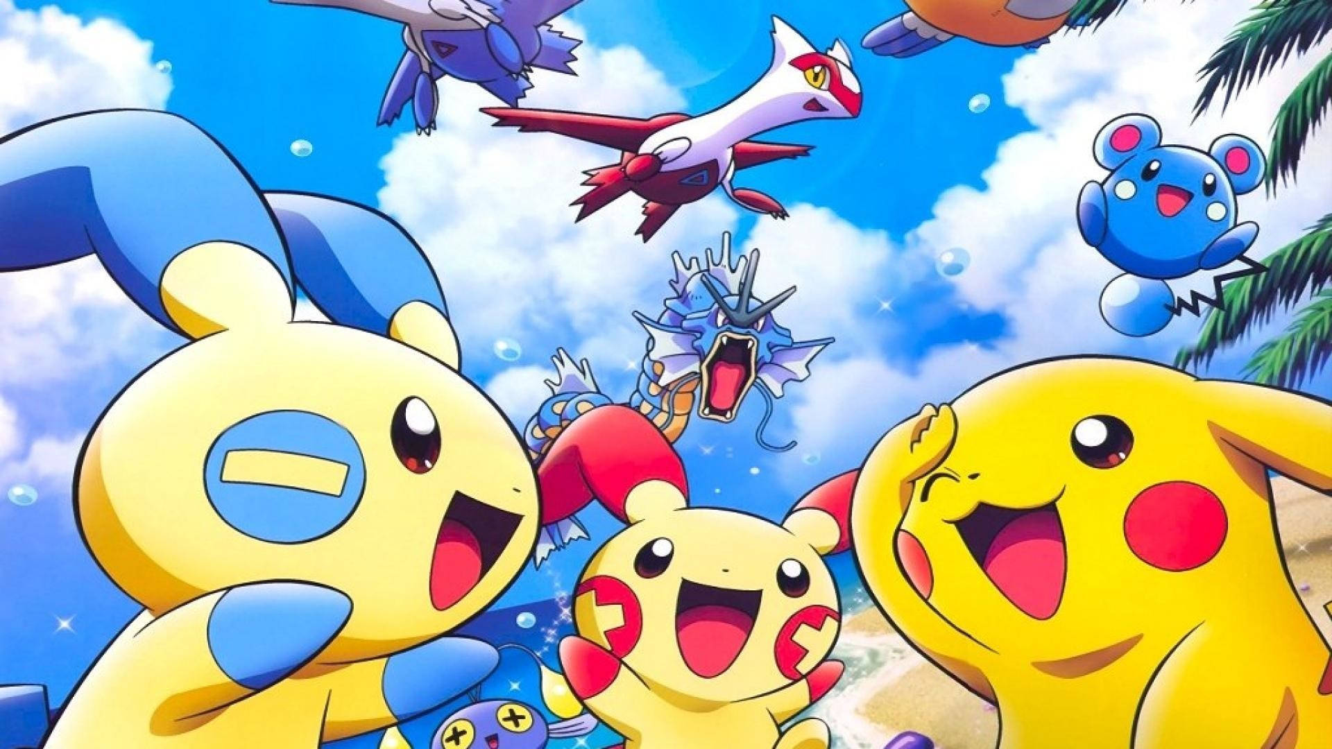 Pikachu utvikler seg kule Pokemon Bakgrunner