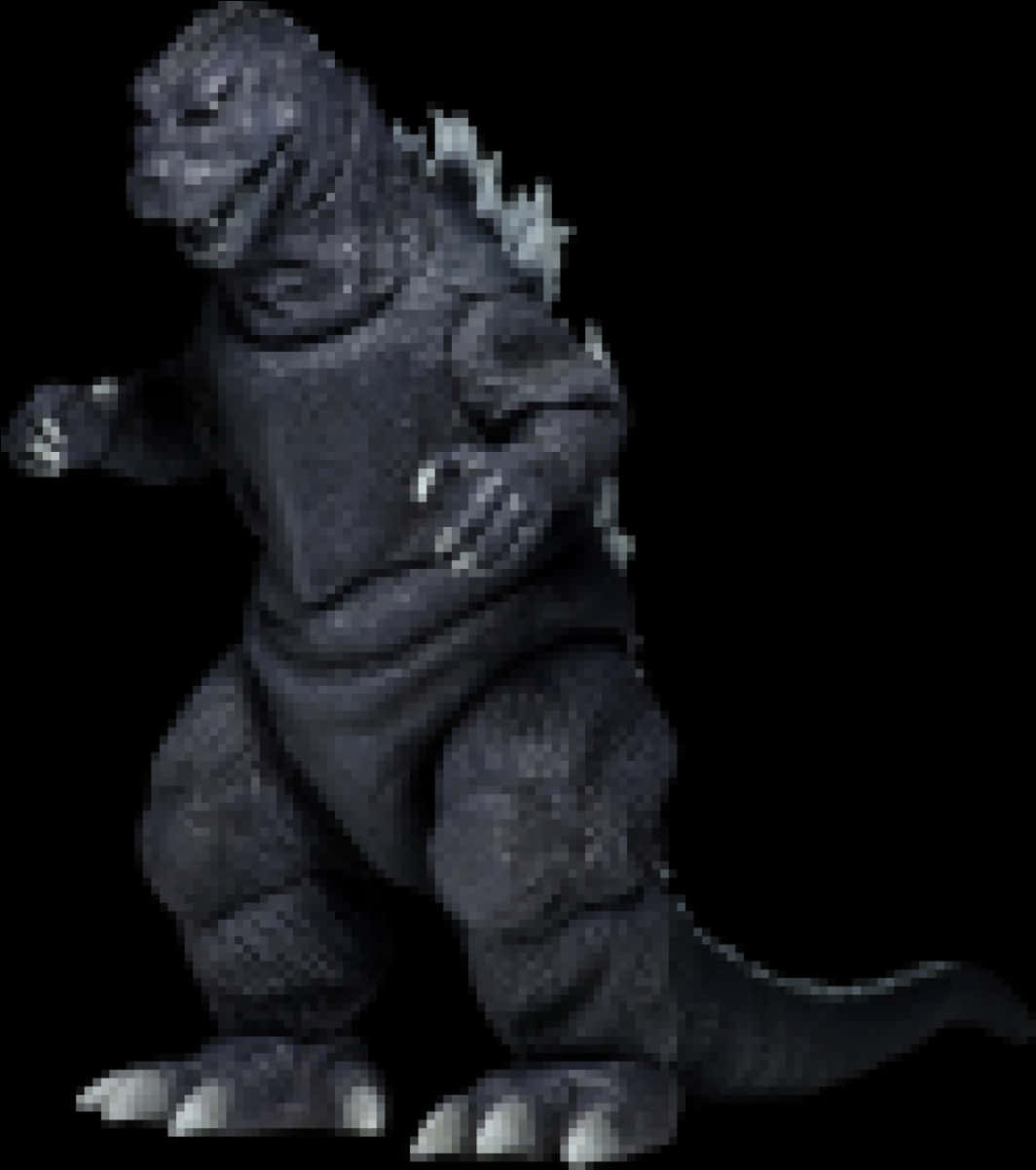 Pikselert Godzilla-figur Bakgrunner