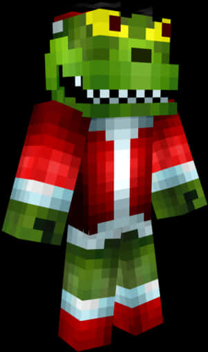 Pikselert Grinch-karakter Bakgrunner