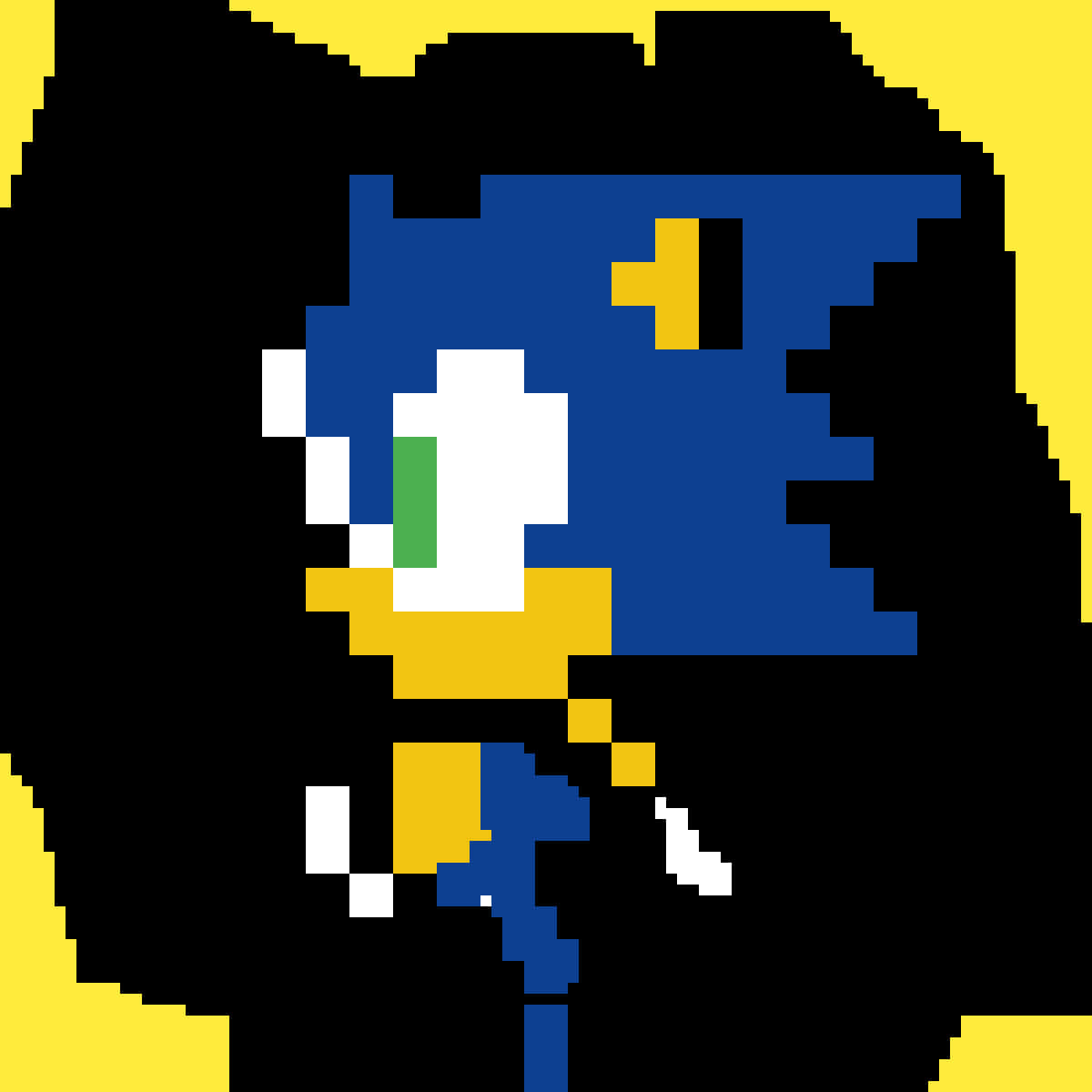 Pikselert Sonic-profil Bakgrunner