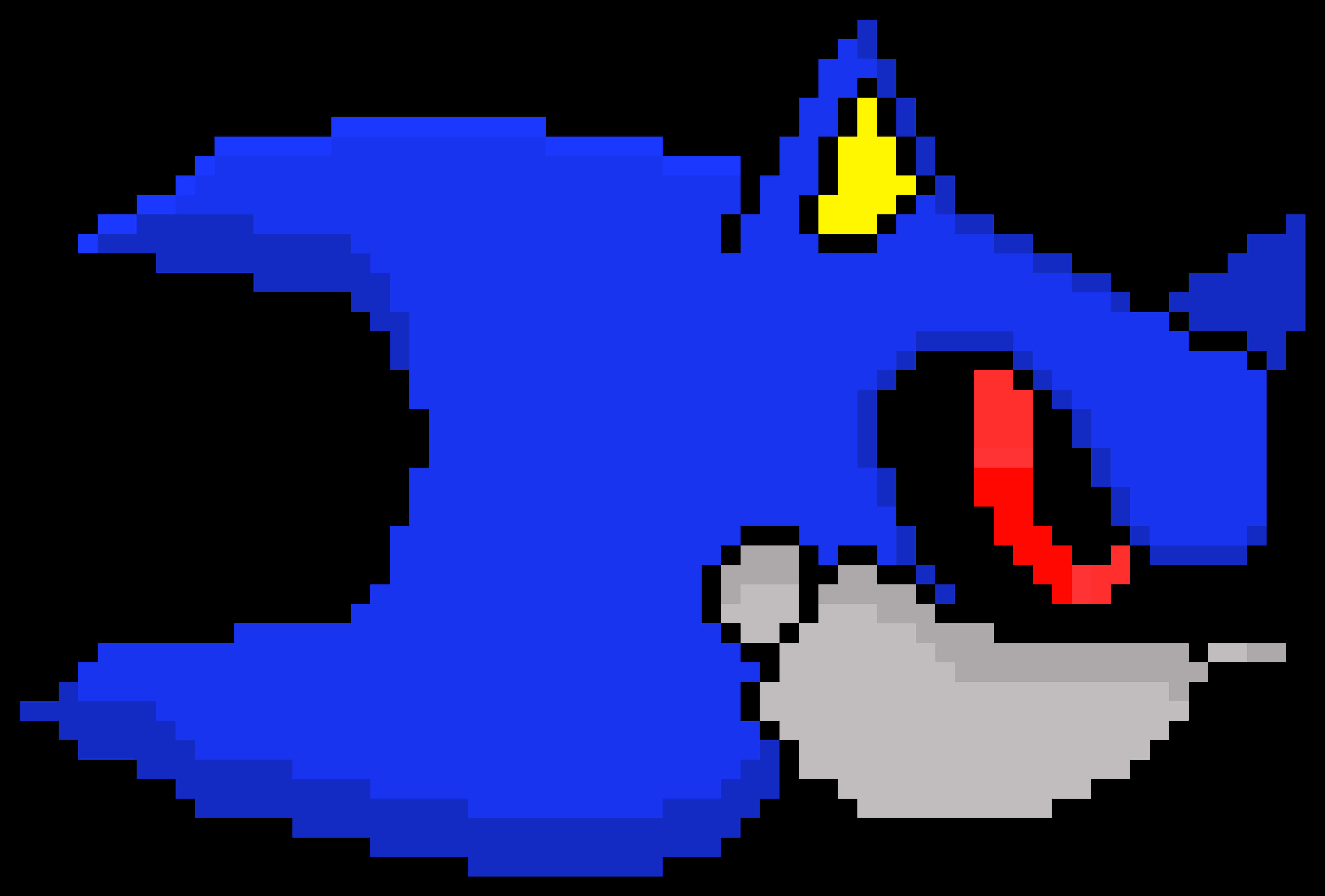 Pikselert Sonic The Hedgehog Bakgrunner