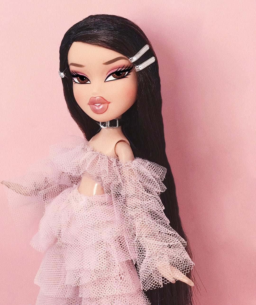 Pink estetisk Bratz-dukke Jade Bakgrunner