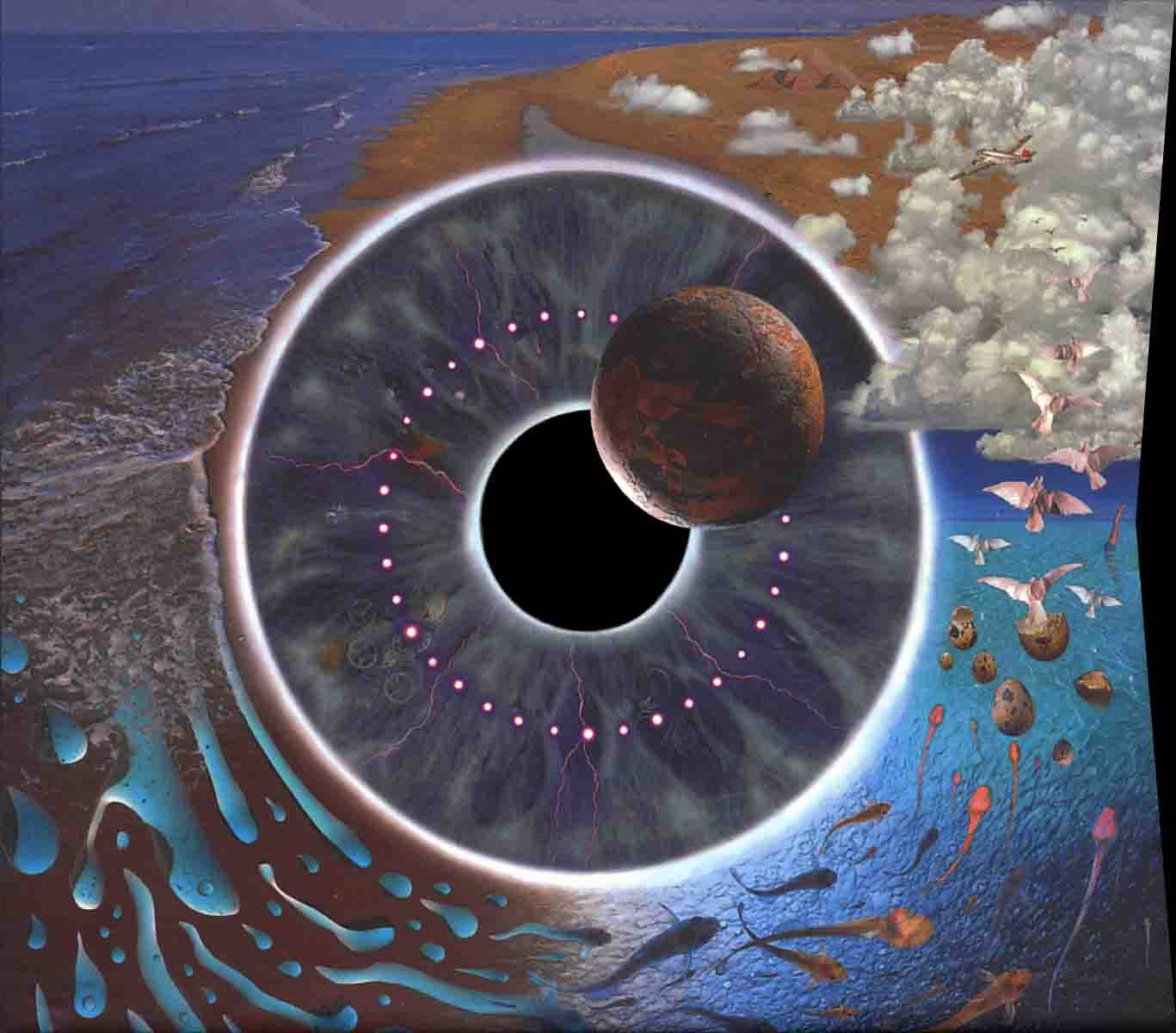 Pink Floyd 4K Pulse-albumkunst Bakgrunner