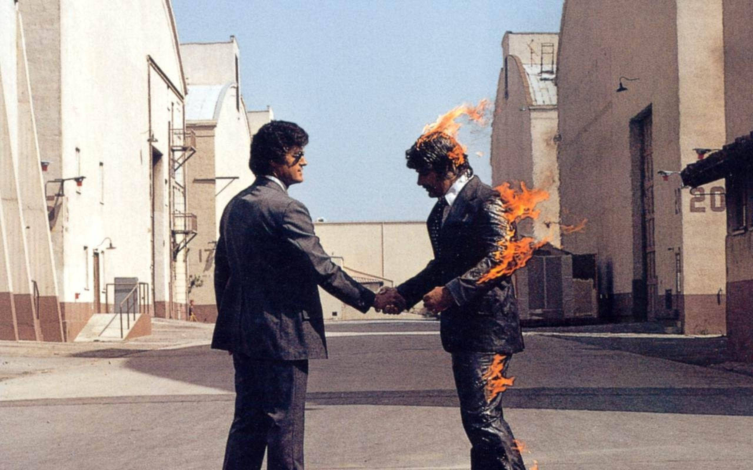 Pink Floyd 4K Wish You Were Here-cover Bakgrunner