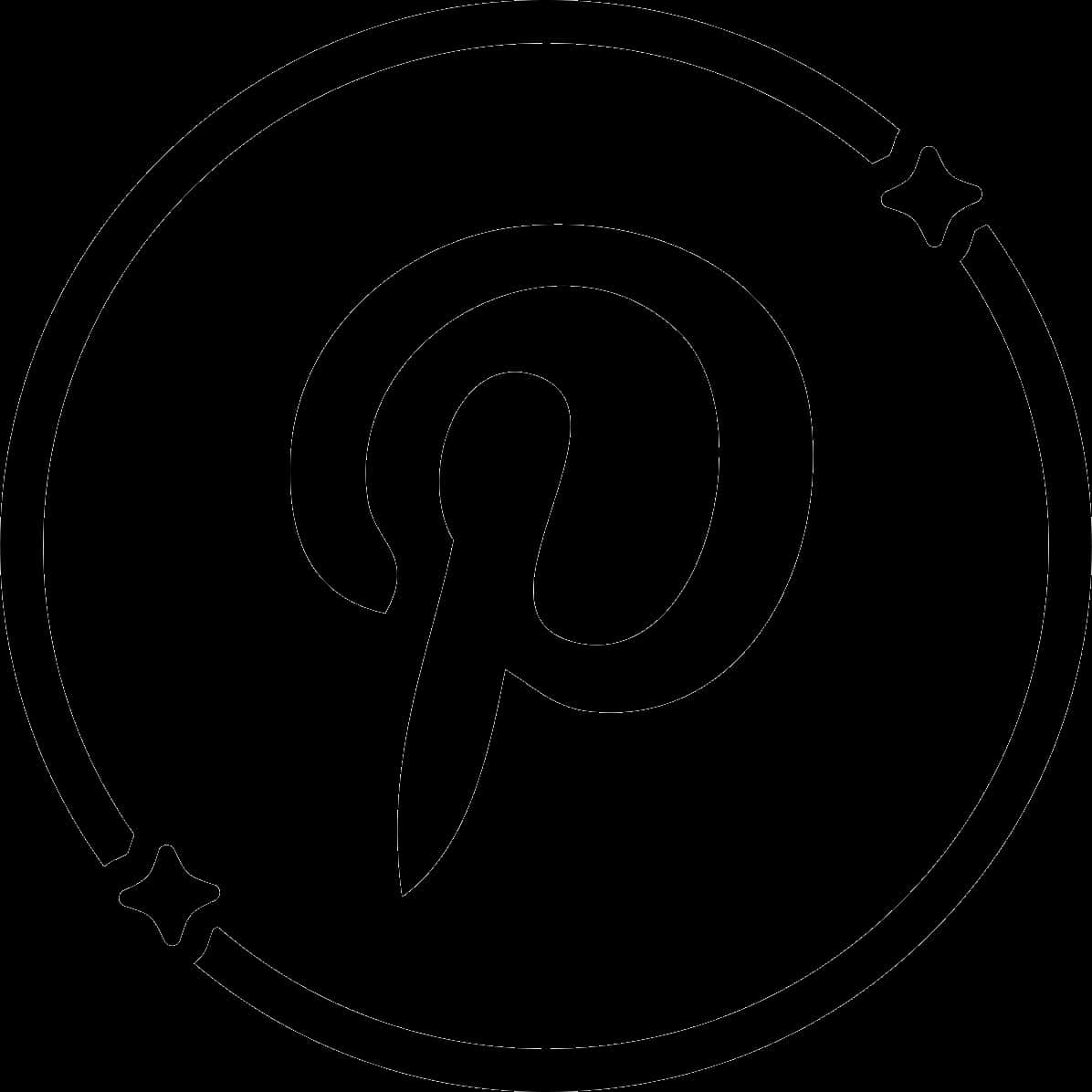 Pinterest-logo omriss Bakgrunner