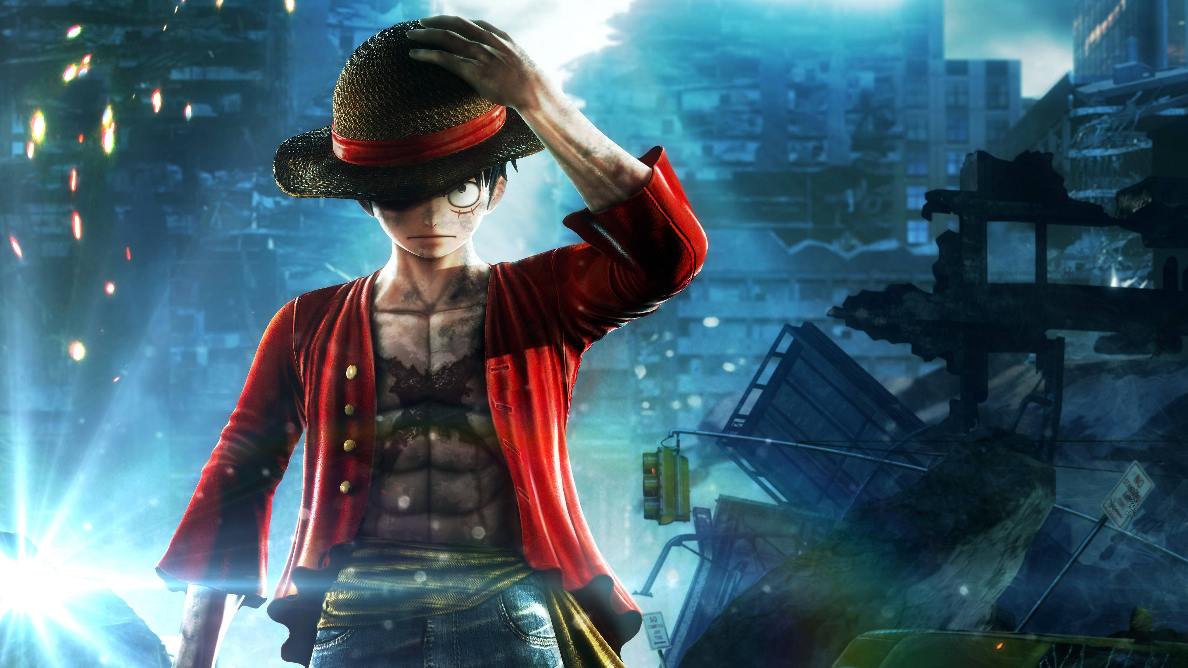 Piraten Luffy og skip Bakgrunner