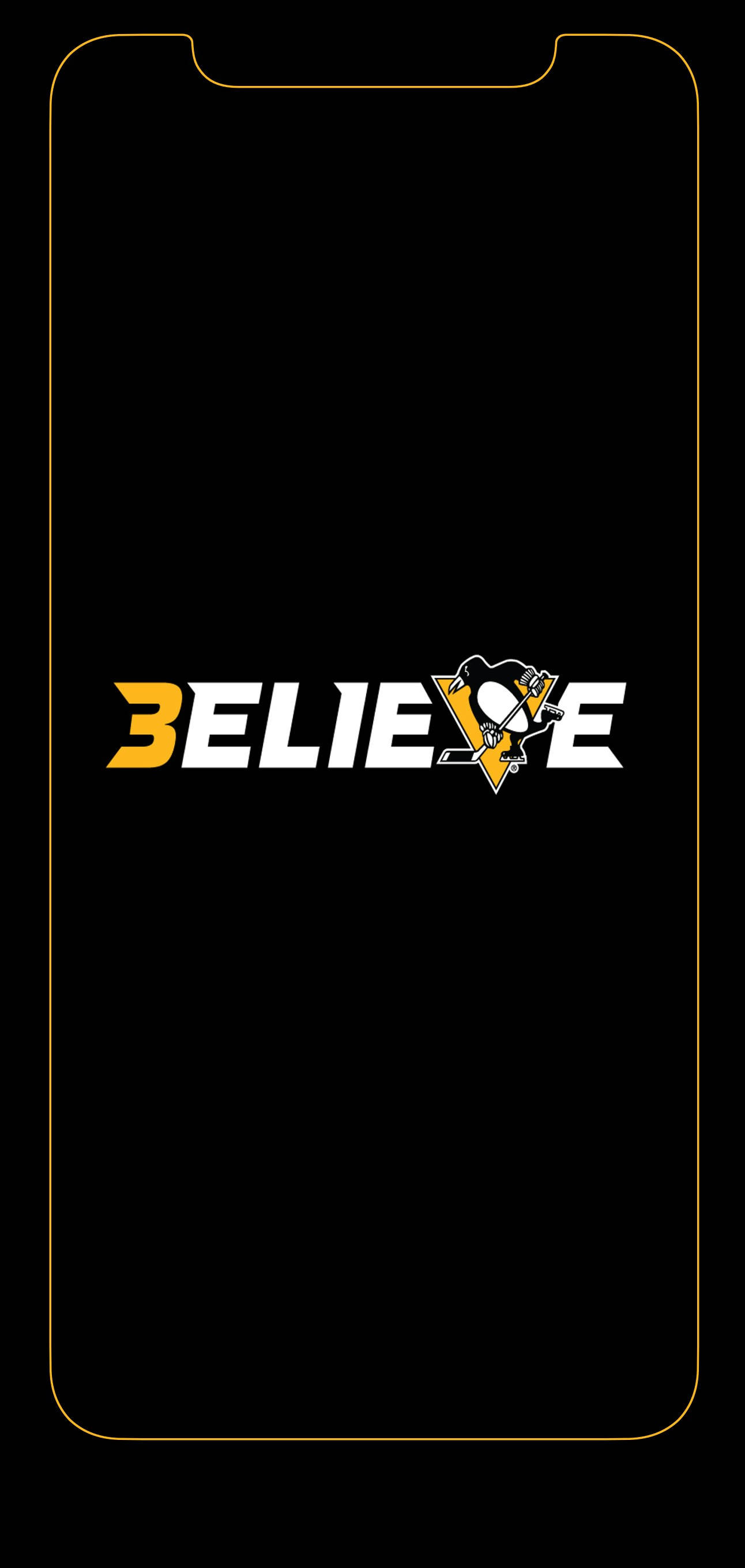 Pittsburgh Penguins Believe Logo Bakgrunner